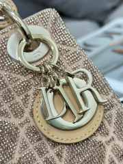 Dior Lady Caramel Beige Embroidered with Micropearls - 3