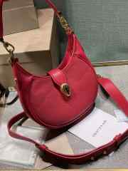 Bvlgari Serpenti Ellipse Bag In Red 19.5x20x5cm - 5