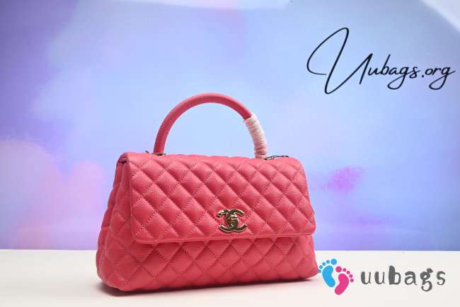 Chanel Coco handle in red with gold buckle 24cm - 1