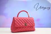 Chanel Coco handle in red with gold buckle 24cm - 1