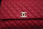 Chanel Coco handle in red with gold buckle 24cm - 5