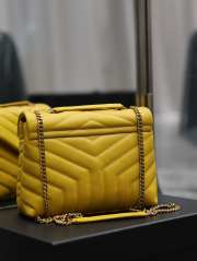 YSL Loulou in yellow bag 25×17×9cm - 2