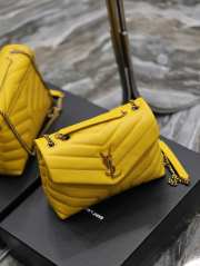 YSL Loulou in yellow bag 25×17×9cm - 5