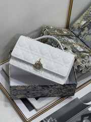 Dior White Cannage Clutch Bag 21cm - 1