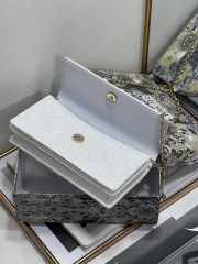 Dior White Cannage Clutch Bag 21cm - 3