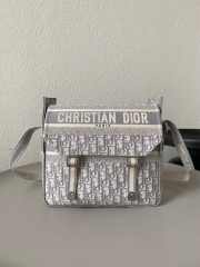 Dior rock gray large classic messenger bag  - 2