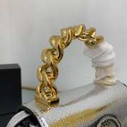 Versace Small Medusa Gold Handle In Silver 16x6x12cm - 6