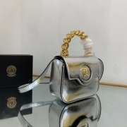 Versace Small Medusa Gold Handle In Silver 16x6x12cm - 5