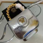 Versace Small Medusa Gold Handle In Silver 16x6x12cm - 2