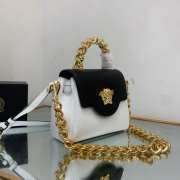 Versace Small La Medusa Gold Handle In White 20x10x17cm - 6