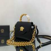 Versace Small La Medusa Gold Handle In Black 20x10x17cm - 2