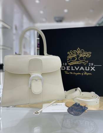 Delvaux Brillant In White 24x12x19cm