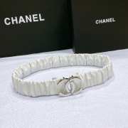 Chanel belt with vacuum-plated bright copper buckle width 3cm - 5