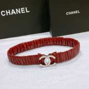 Chanel belt with vacuum-plated bright copper buckle width 3cm - 2