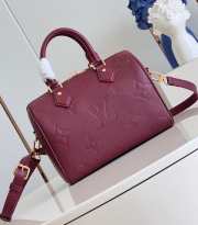 LV Speedy Bandoulière In Red 25x19x15cm - 1