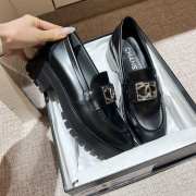 Chanel Moccasins Calfskin & Metal Black  - 2