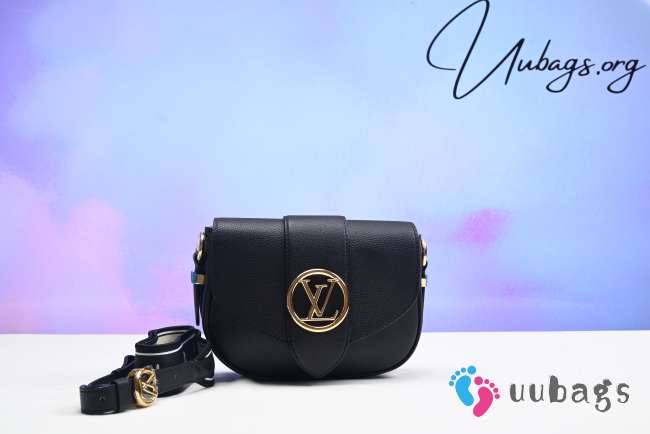 LV Pont 9 Soft PM Black Bag 21x15x6.5cm - 1