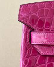 Hermes Birkin Crocodile In Pink 30cm  - 6