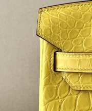 Hermes Birkin Crocodile In Yellow 30cm - 6