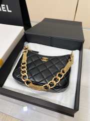 Chanel 23A Hobo In Black 24x19x5cm - 2