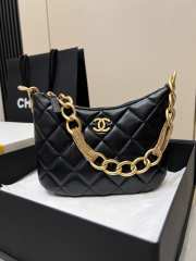 Chanel 23A Hobo In Black 24x19x5cm - 3