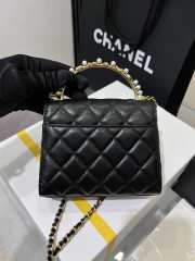 Chanel 23B handle black with gold buckle 14.5x12x6cm - 3