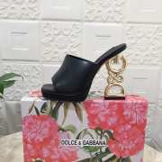 D&G Down-Padded Mules In Black 12cm - 2