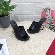 D&G Down-Padded Mules In Black 12cm - 5