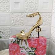 D&G gold high heels 12cm - 3