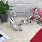 D&G silver high heels 12cm - 5