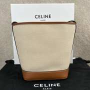 Celine Cuir Triomphe In Brown 18x22x13cm - 3