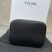 Celine Cuir Triomphe In Black 18x22x13cm - 6