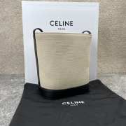 Celine Cuir Triomphe In Black 18x22x13cm - 5