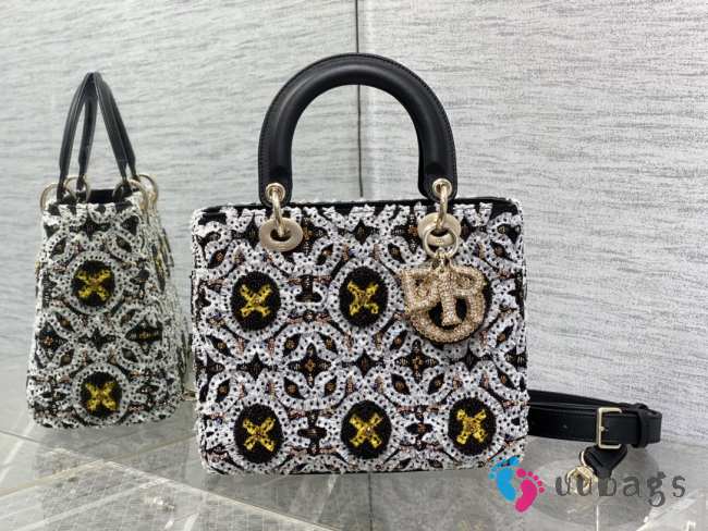 Dior lady with gold buckle 24cm - 1