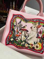 Dolce & Gabbana pink printed canvas daily shopper 30x26.5x13cm - 6