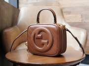 Gucci Small Blondie Bag In Brown 17x15x9cm - 5