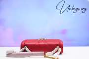 Dolce & Gabbana Red Medium 'devotion' Bag In Quilted Nappa Leather - 3