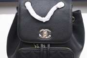 Chanel grained calfskin & gold backpack 27x13x23cm - 3