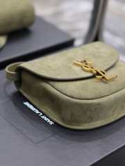 YSL Kaia small army green bag 18x15.5x5.5cm - 6