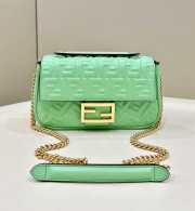 Fendi Baguette In Green 24x7x13cm - 1