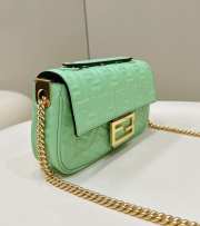 Fendi Baguette In Green 24x7x13cm - 4