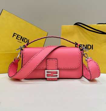 Fendi Baguette In Pink 28x6.5x15cm