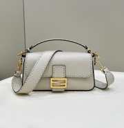 Fendi Baguette In White 28x6.5x15cm - 1