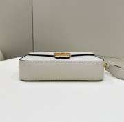 Fendi Baguette In White 28x6.5x15cm - 5