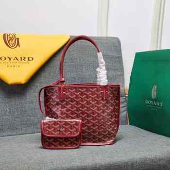 Goyard red mini tote 20x28x11cm