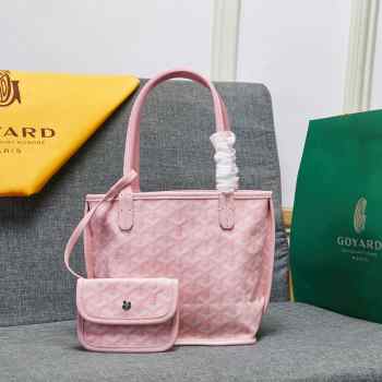 Goyard pink mini tote 20x28x11cm