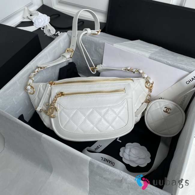 Chanel bag 19 in white 34x15x6cm - 1