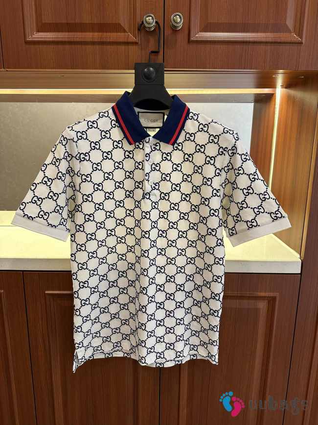 GG short-sleeved polo shirt men - 1