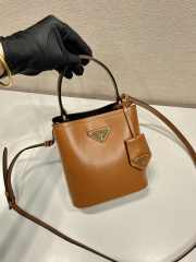 Prada Brown Panier Shearling Mini bag 15x16x9.5cm - 5