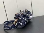 LV M82242 blue speedy bag 16x10x7.5cm  - 6